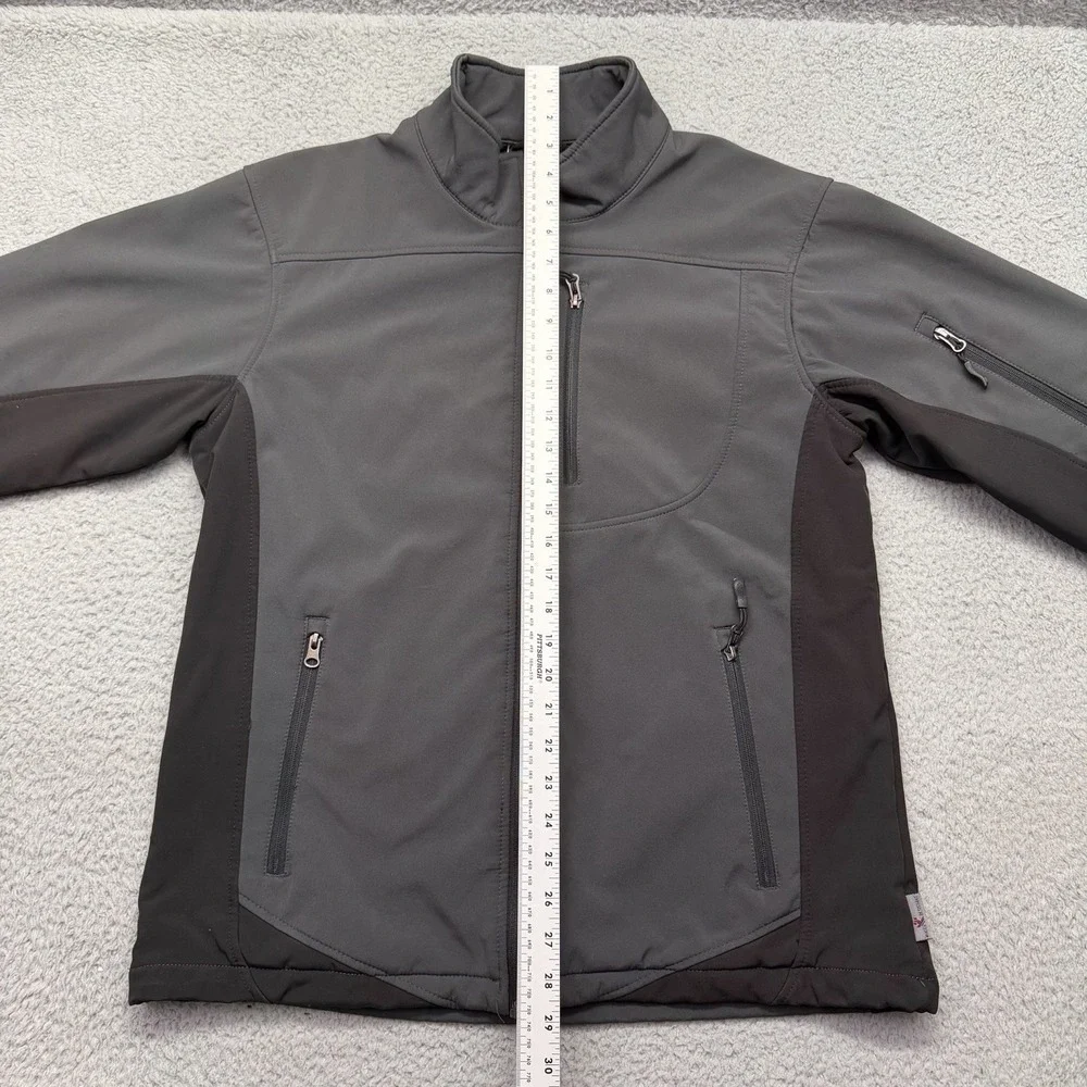 Free Country FCXtreme Mens Medium Black White Fleece Lined Full Zip Jacket